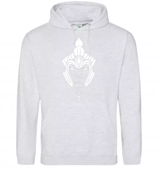 Женская толстовка (худи) Xin Серый меланж фото