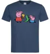 Мужская футболка Пеппа і Джордж з іграшками Темно-синий фото