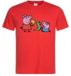 Мужская футболка Пеппа і Джордж з іграшками Красный фото