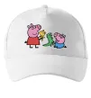 Кепка Пеппа і Джордж з іграшками Білий фото