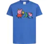 Детская футболка Пеппа і Джордж з іграшками Ярко-синий фото