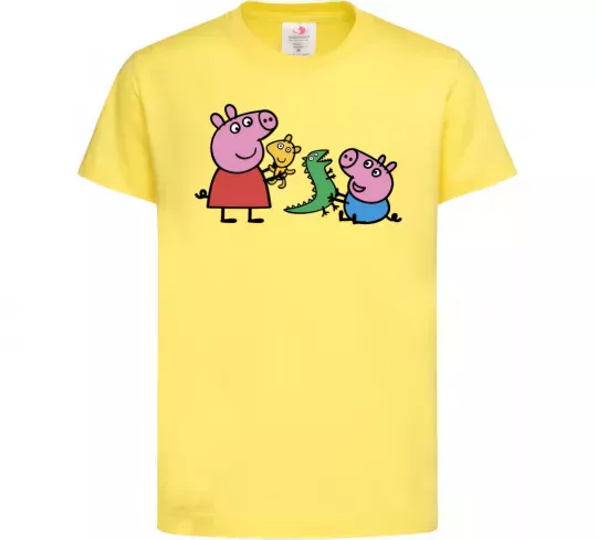 Детская футболка Пеппа і Джордж з іграшками Лимонный фото