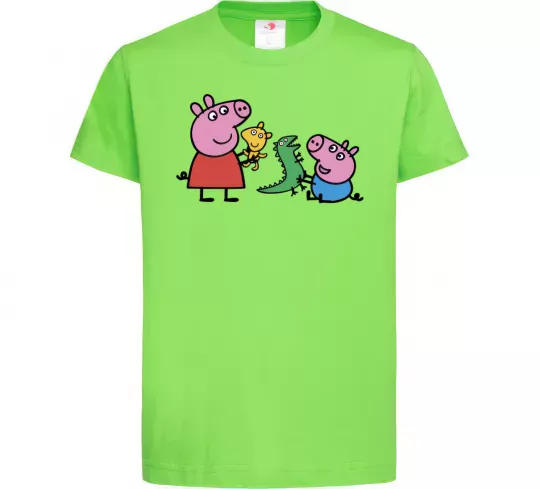 Детская футболка Пеппа і Джордж з іграшками Лаймовый фото