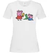 Женская футболка Пеппа і Джордж з іграшками Белый фото