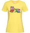 Женская футболка Пеппа і Джордж з іграшками Лимонный фото
