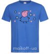 Мужская футболка Мама Свинка в цветах Ярко-синий фото