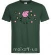 Чоловіча футболка Мама Свинка в цветах Темно-зелений фото