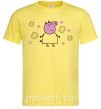 Чоловіча футболка Мама Свинка в цветах Лимонний фото