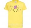 Дитяча футболка Мама Свинка в цветах Лимонний фото