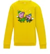 Детский Свитшот Пеппа і Джордж грають в сніжки Солнечно желтый фото