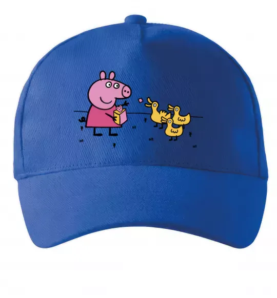 Кепка Пеппа кормить качечок Ярко-синий фото
