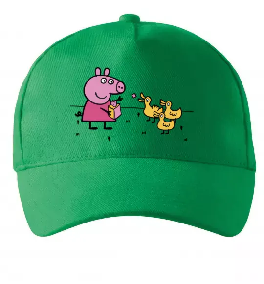Кепка Пеппа кормить качечок Зеленый фото