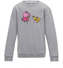 Детский Свитшот Пеппа кормить качечок