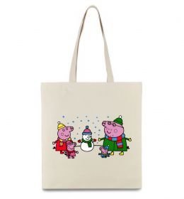 Эко-сумка Сім'я зліпила сніговика