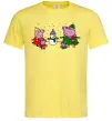 Мужская футболка Сім'я зліпила сніговика Лимонный Мужская футболка Сім'я зліпила сніговика Лимонный фото