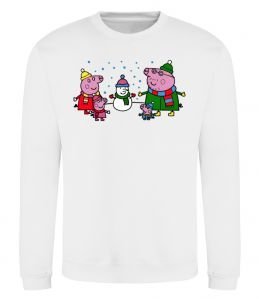 Світшот Сім'я зліпила сніговика