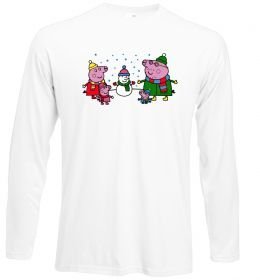 Лонгслив Сім'я зліпила сніговика