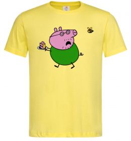 Мужская футболка Папа Свин і тортик