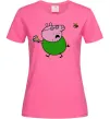 Женская футболка Папа Свин і тортик Ярко-розовый Женская футболка Папа Свин і тортик Ярко-розовый фото