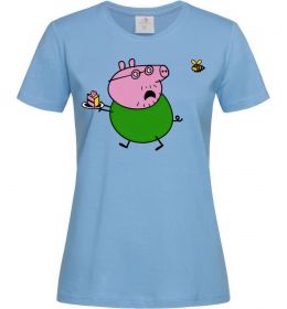 Жіноча футболка Папа Свин і тортик Жіноча футболка Папа Свин і тортик