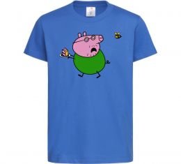 Детская футболка Папа Свин і тортик