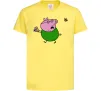 Детская футболка Папа Свин і тортик Лимонный фото