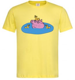 Чоловіча футболка Папа Свин і качечки