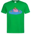 Мужская футболка Папа Свин і качечки Зеленый фото