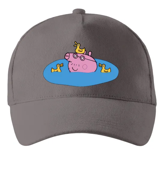 Кепка Папа Свин і качечки Серый фото