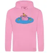 Жіноча толстовка (худі) Папа Свин і качечки Рожевий Жіноча толстовка (худі) Папа Свин і качечки Рожевий фото