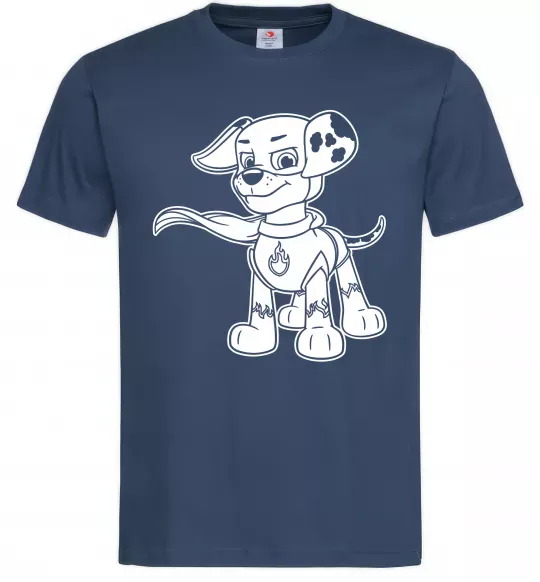 Чоловіча футболка Маршал супер герой Темно-синій фото