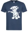 Чоловіча футболка Маршал супер герой Темно-синій фото