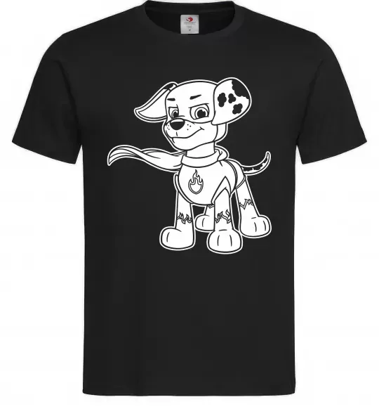 Чоловіча футболка Маршал супер герой Чорний фото