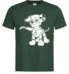 Чоловіча футболка Маршал супер герой Темно-зелений фото