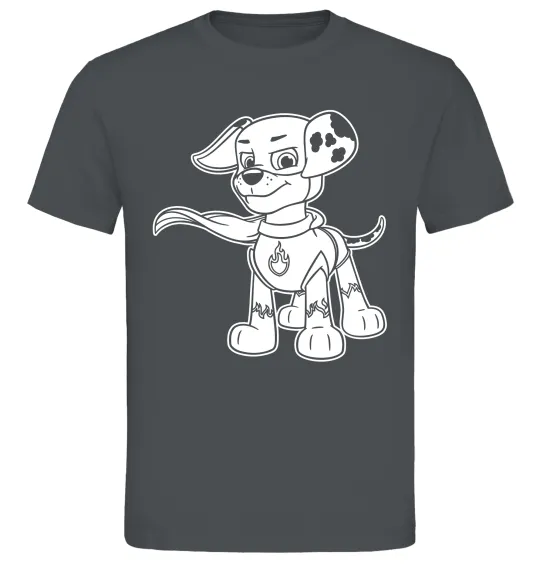 Чоловіча футболка Маршал супер герой Графіт фото