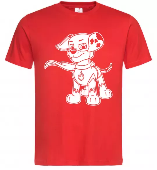 Чоловіча футболка Маршал супер герой Червоний фото