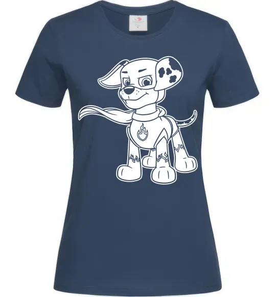 Жіноча футболка Маршал супер герой Темно-синій фото