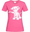 Жіноча футболка Маршал супер герой Яскраво-рожевий фото