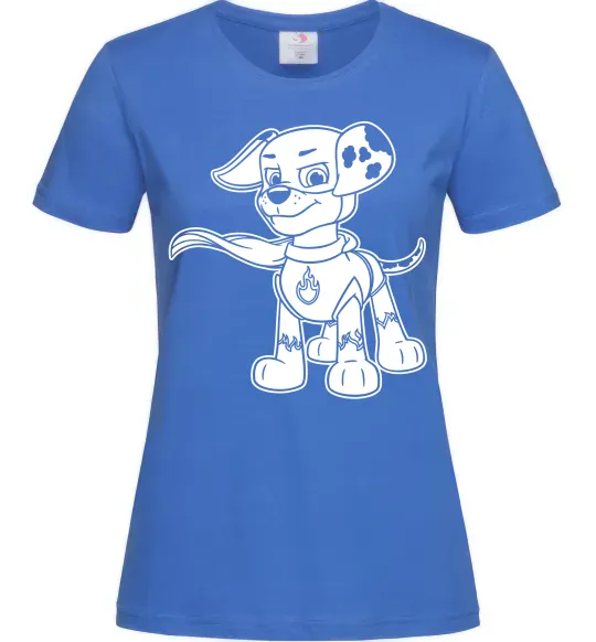 Жіноча футболка Маршал супер герой Яскраво-синій фото