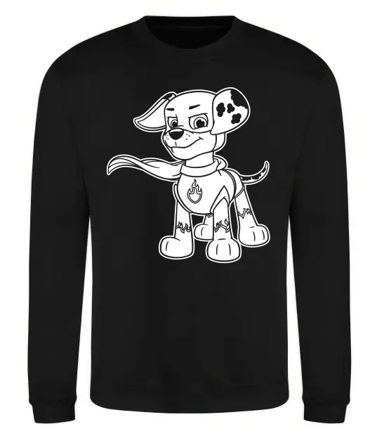 Світшот Маршал супер герой Чорний фото