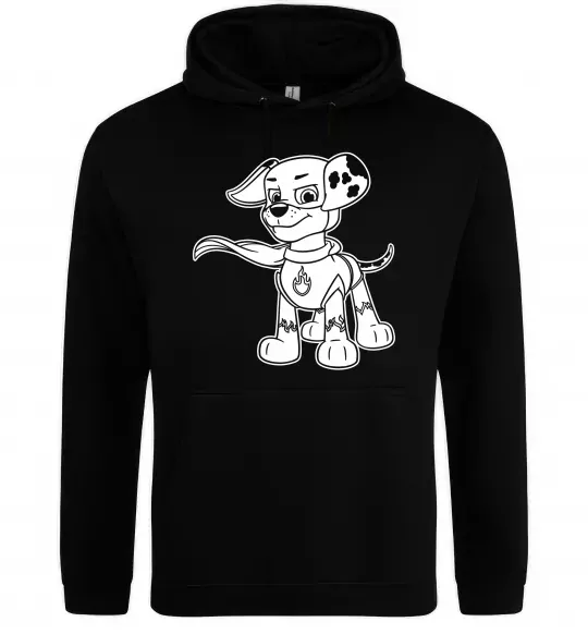 Чоловіча толстовка (худі) Маршал супер герой Чорний фото