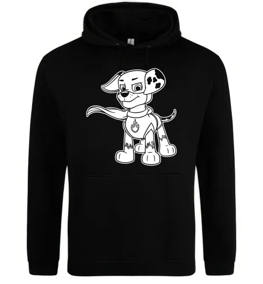 Женская толстовка (худи) Маршал супер герой Черный фото