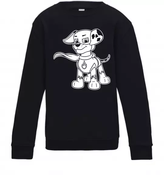 Детский Свитшот Маршал супер герой Черный фото