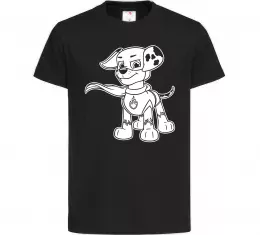 Дитяча футболка Маршал супер герой Чорний фото