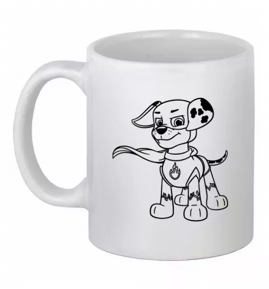 Чашка керамічна Маршал супер герой Білий фото