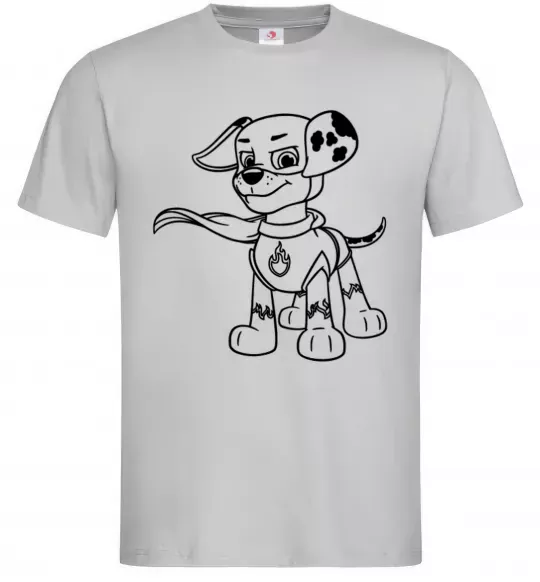 Чоловіча футболка Маршал супер герой Сірий фото