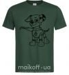 Чоловіча футболка Маршал супер герой Темно-зелений фото