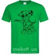 Мужская футболка Маршал супер герой Зеленый фото