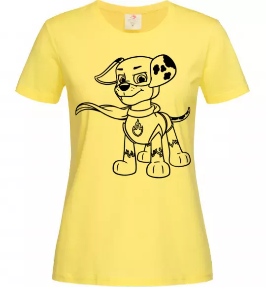 Жіноча футболка Маршал супер герой Лимонний фото