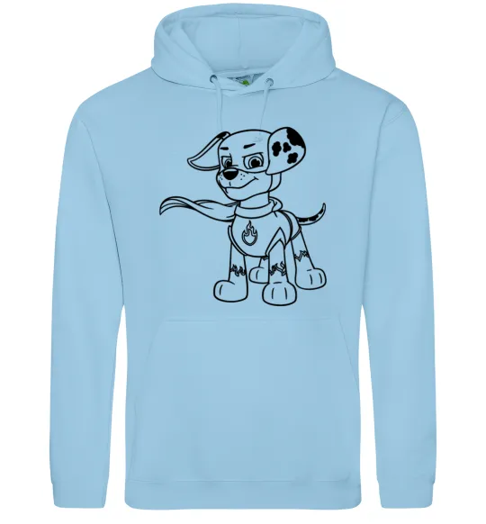 Чоловіча толстовка (худі) Маршал супер герой Блакитний фото